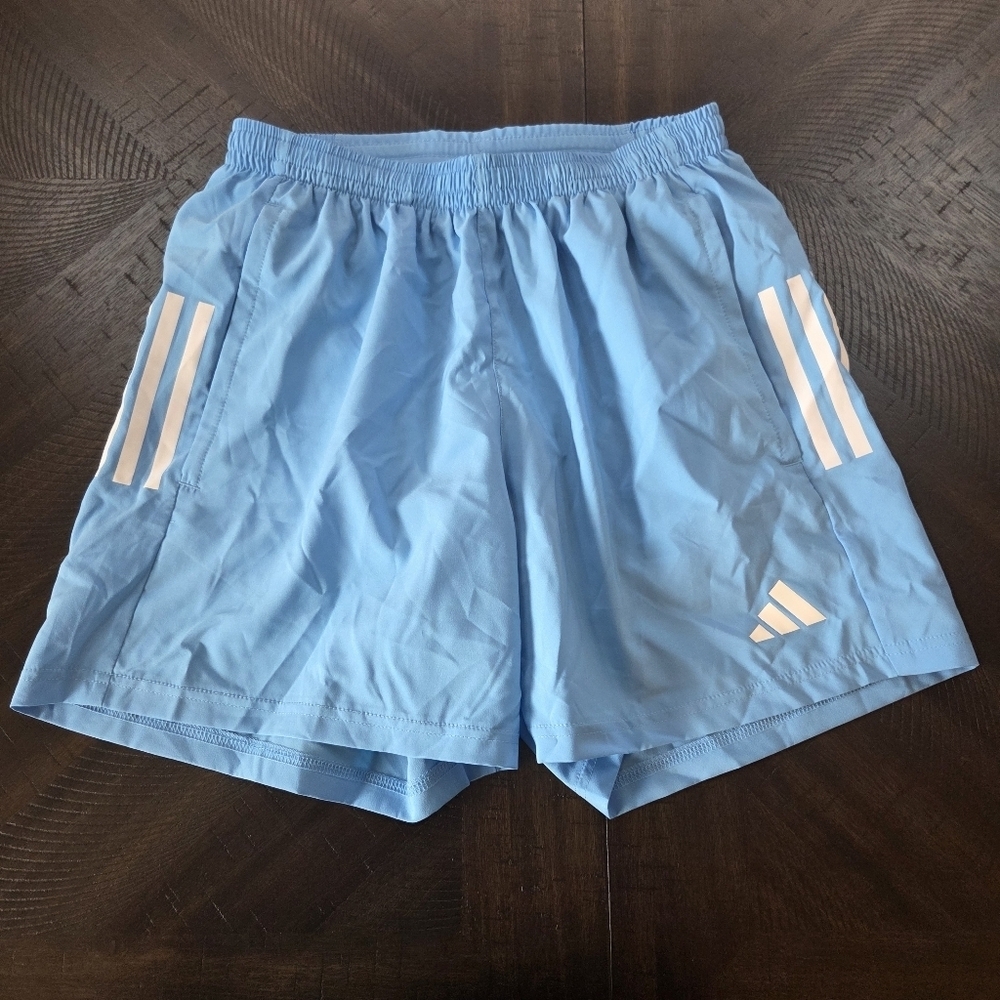 Adidas Men's On The Run B 5" Running Shorts - Semi Blue Burst Small New  IY0713